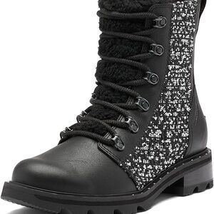 NEW Sorel Women's Lennox Lace Cozy Waterproof - Black